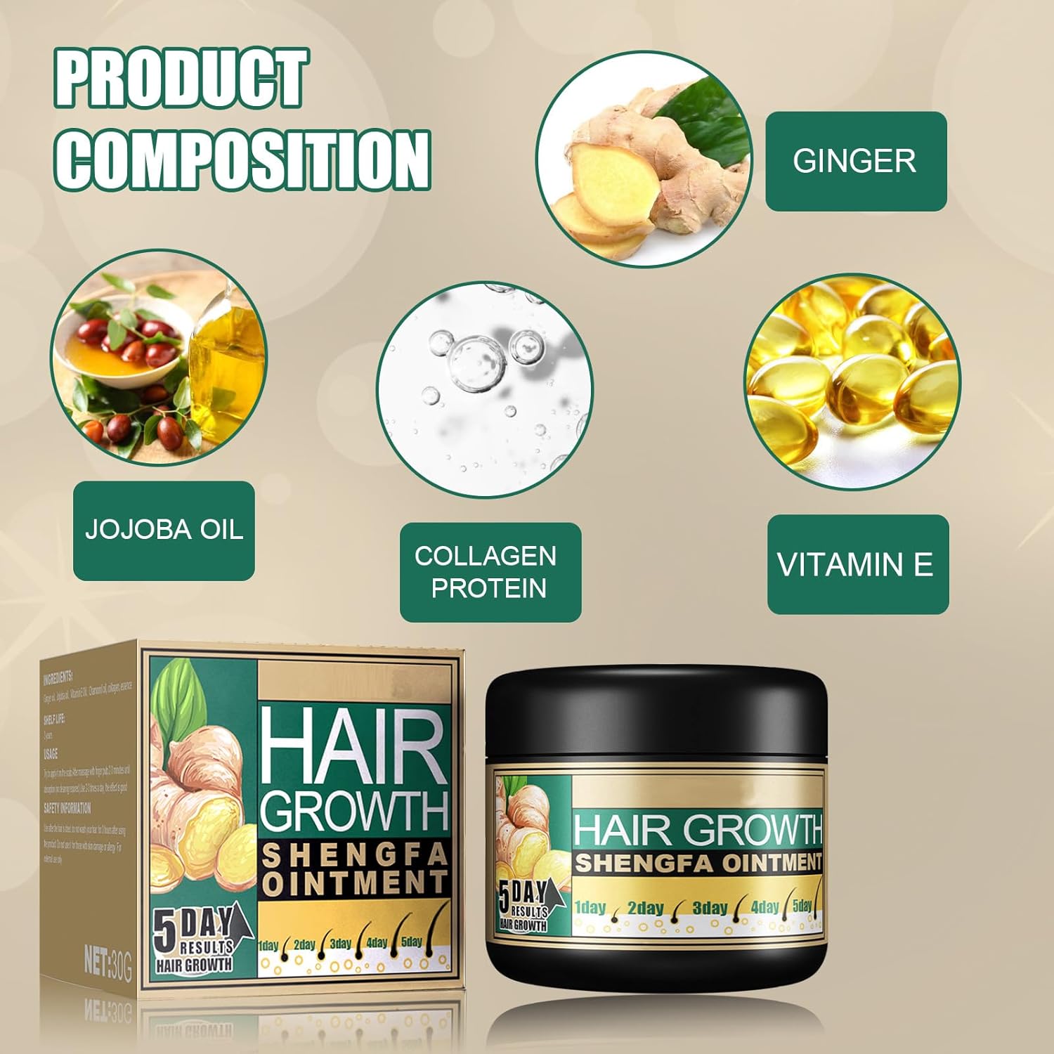 HAIR GROWTH -Mascarilla de Crecimiento de cabello.