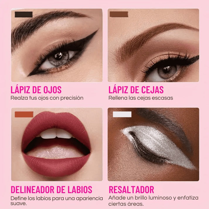 LAPIZ DE MAQUILLAJE 4 EN 1