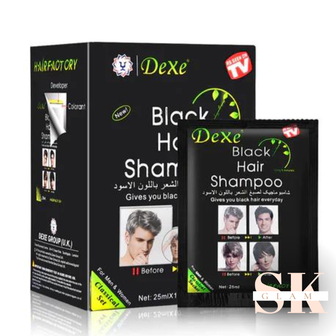 Shampoo Negro Cubre Canas X 10 Sobres