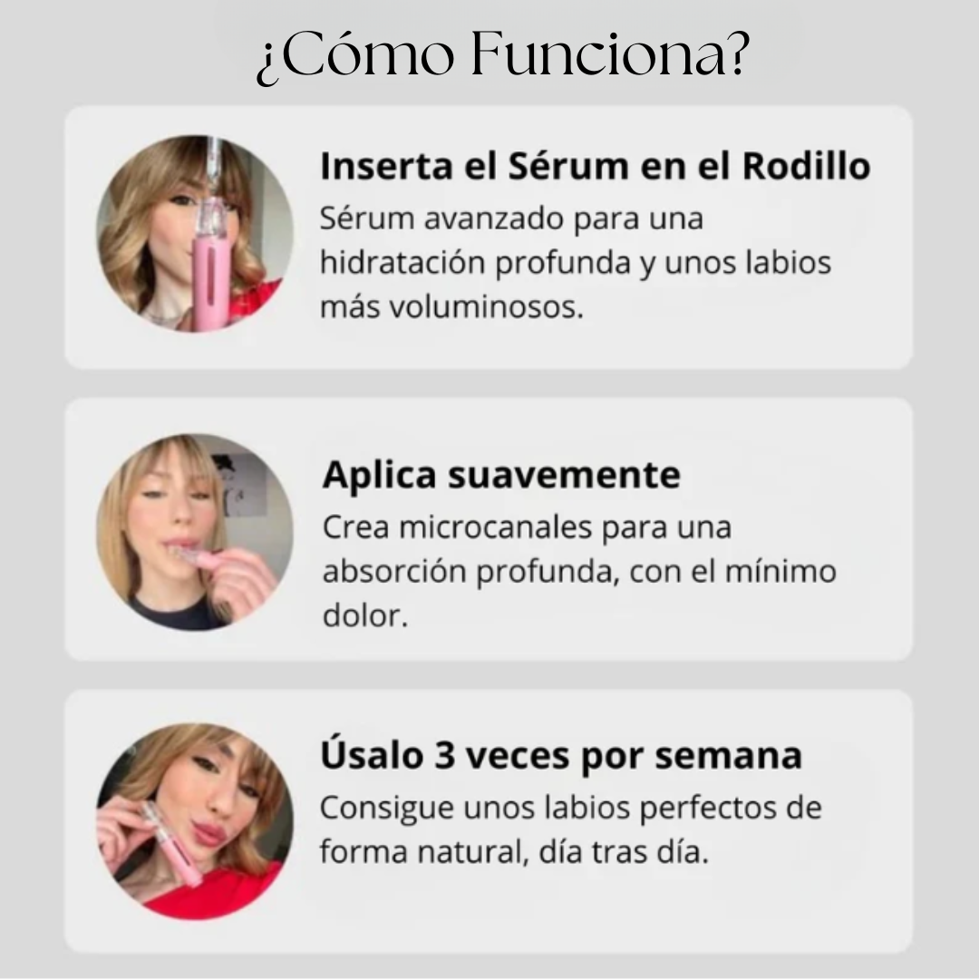 Rodillo Voluminizador de Labios  + ácido hialurónico