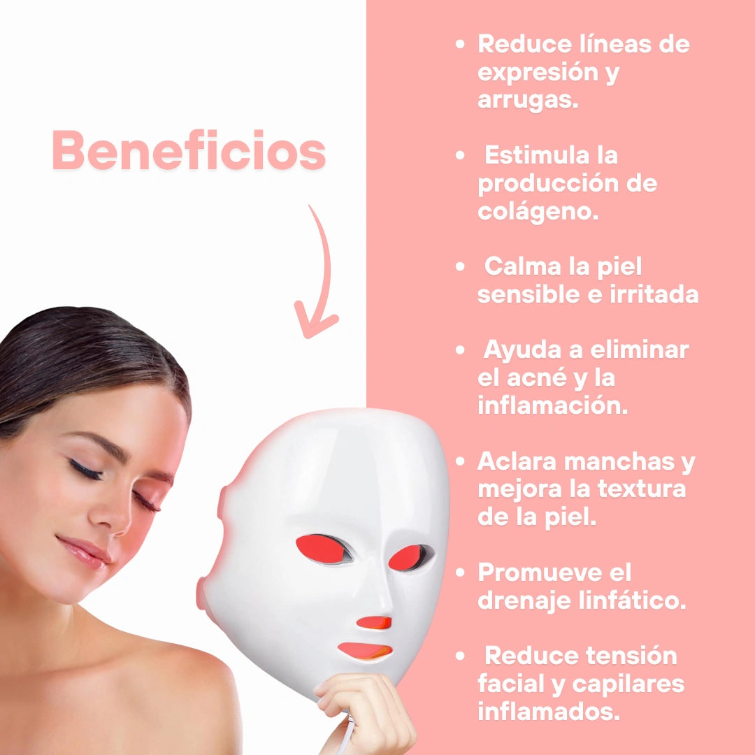 LumiCare® / Mascara Facial Led 7 Colores Pro