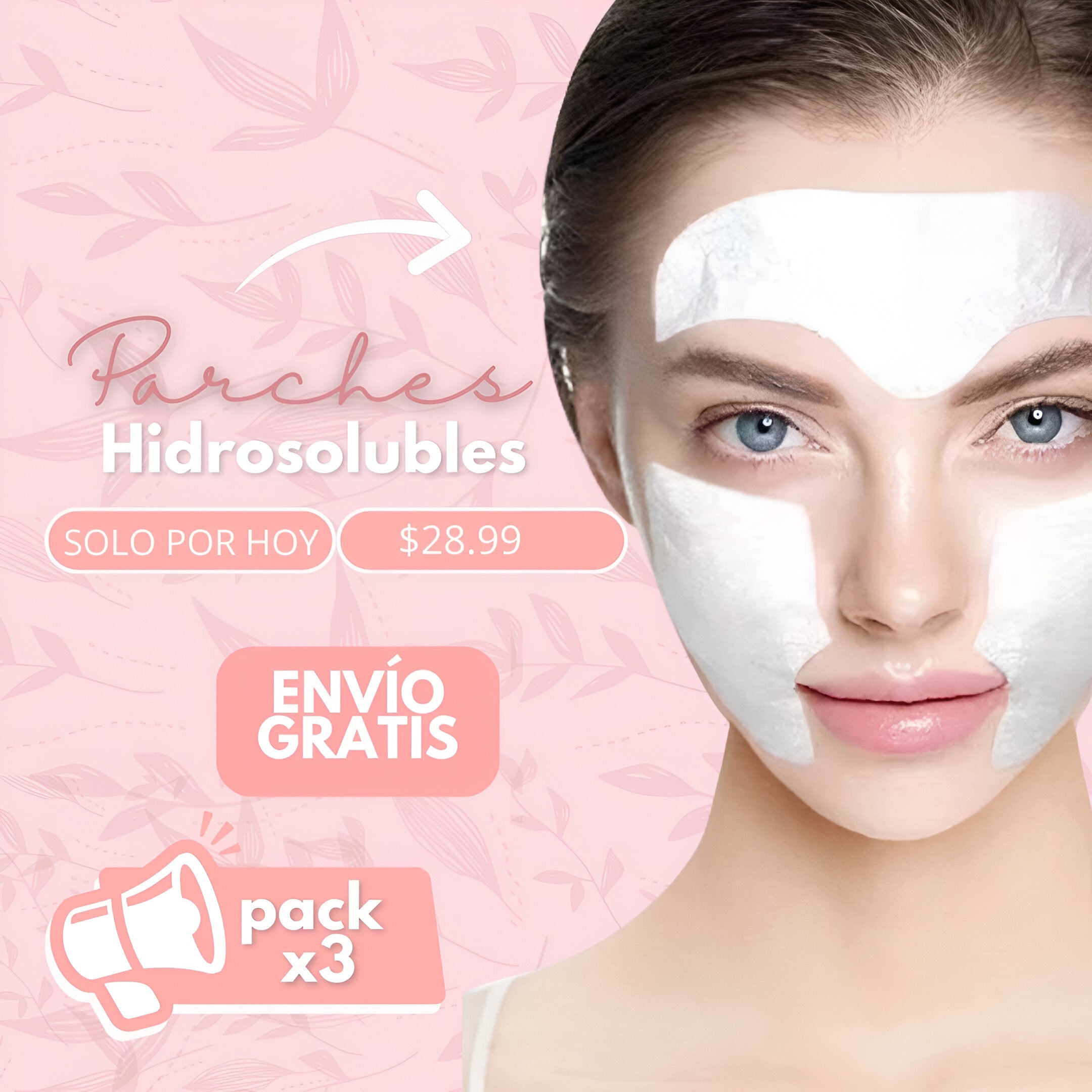 Parches hidrosolubles / Pack 15 mascarillas