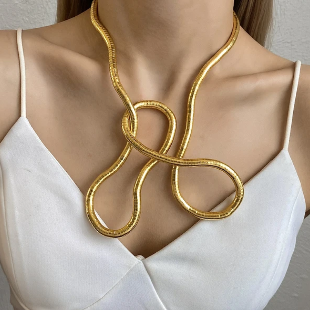 Metal Chic SNAKE ABSTRACT® / Collar Multiproposito 2x1