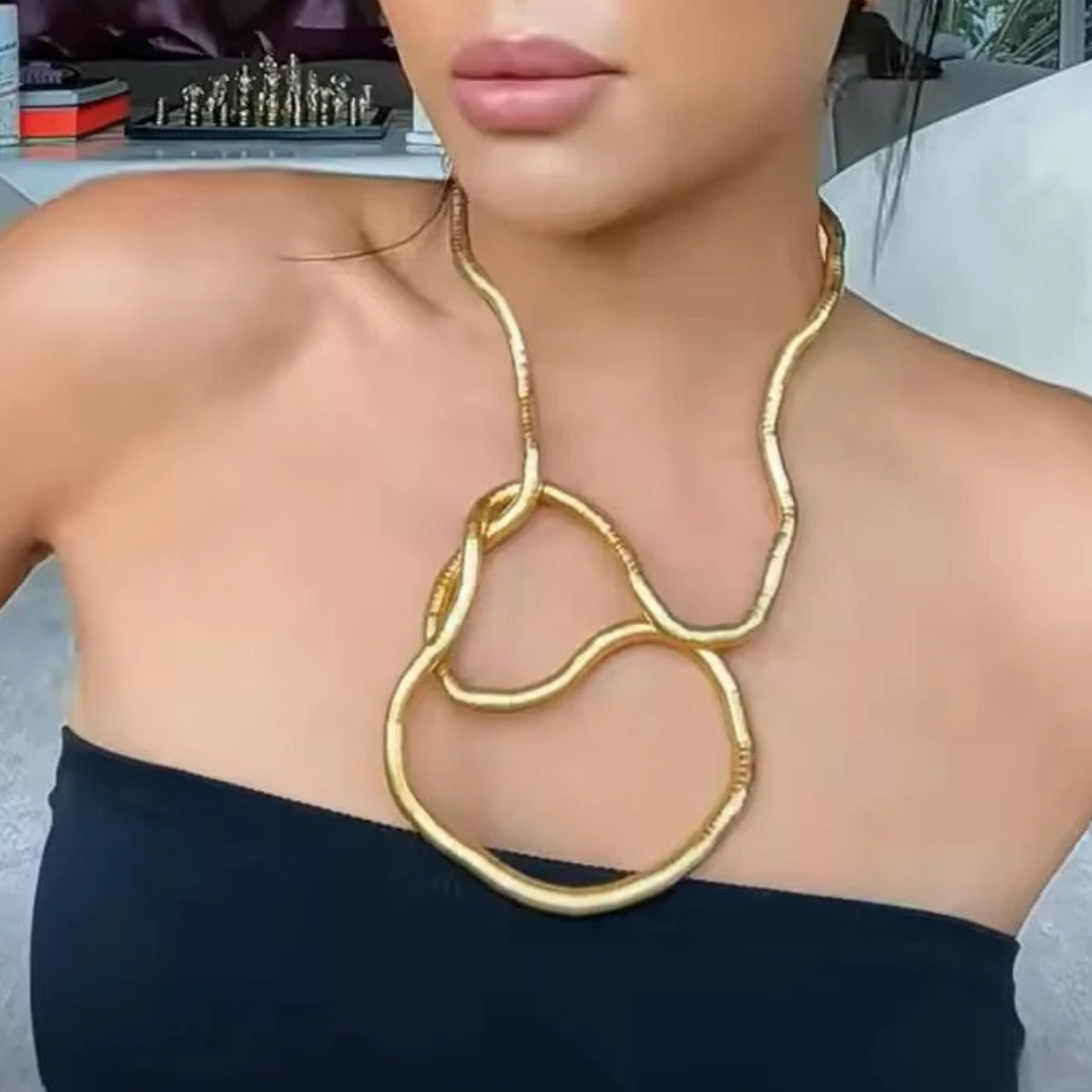 Metal Chic SNAKE ABSTRACT® / Collar Multiproposito 2x1