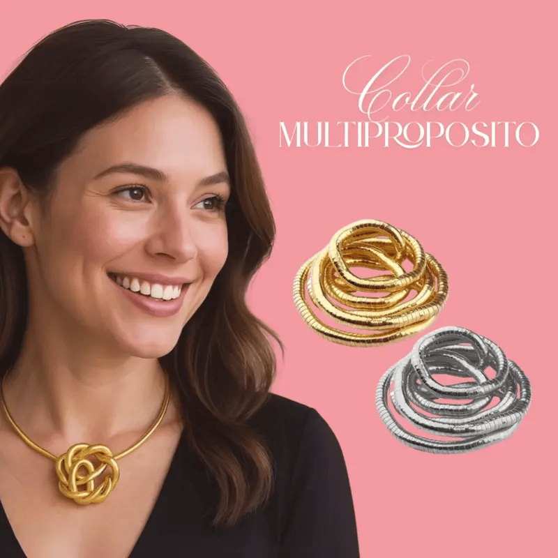 Metal Chic SNAKE ABSTRACT® / Collar Multiproposito 2x1