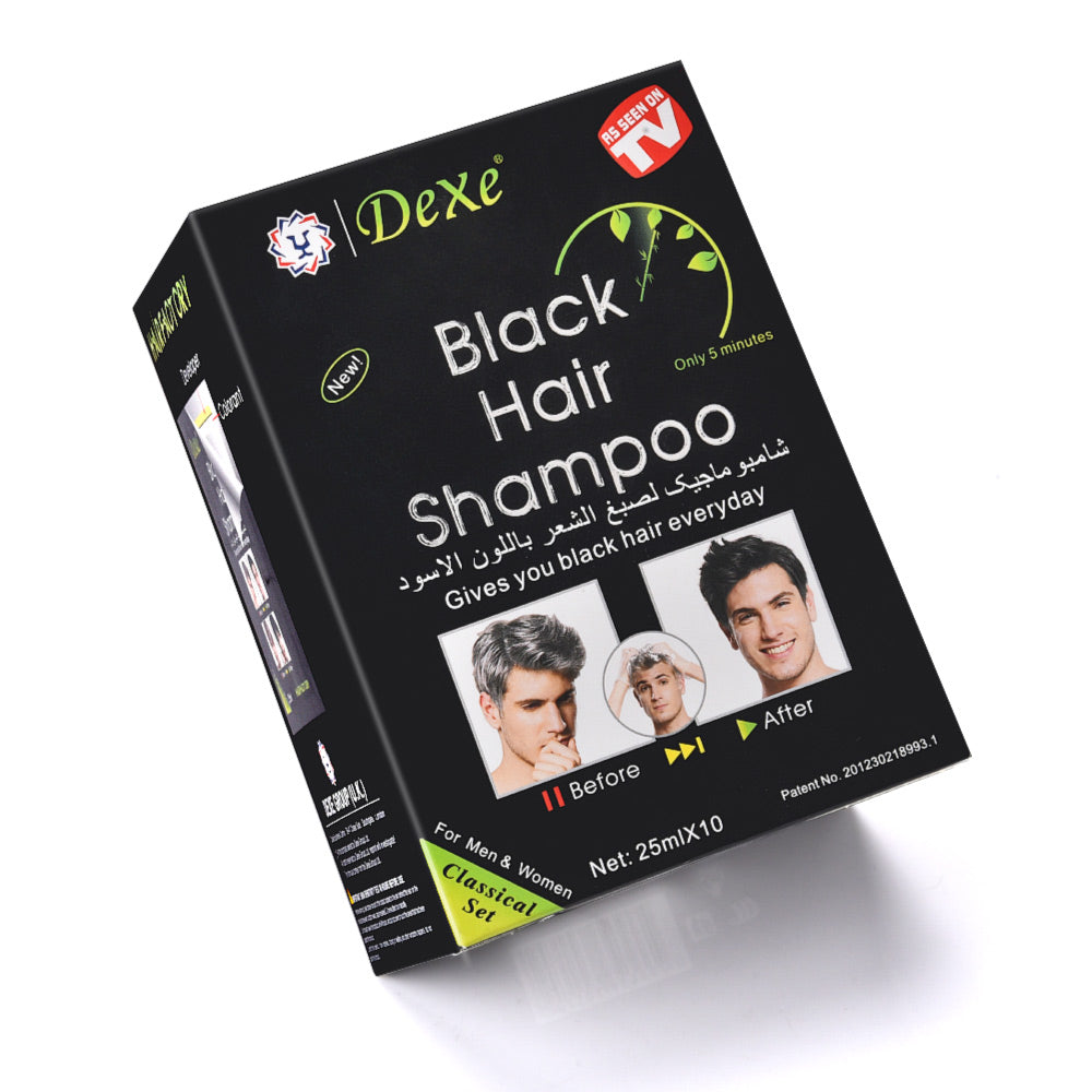 Shampoo Negro Cubre Canas X 10 Sobres